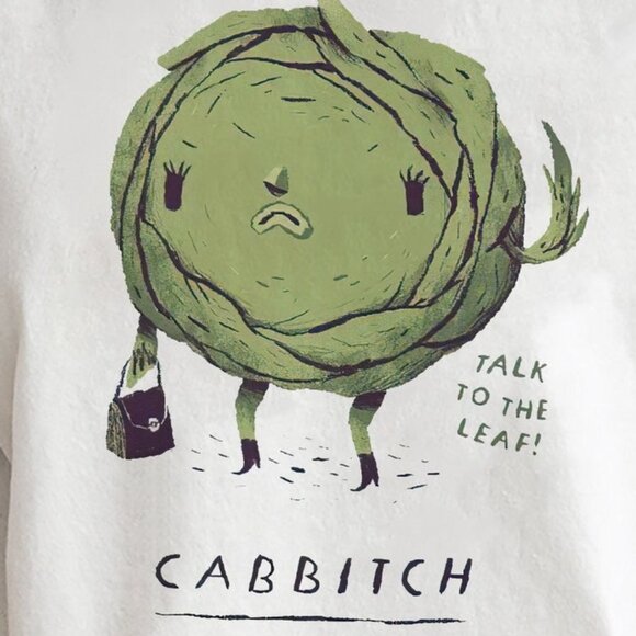 Talk To The Leaf Cabbitch Shirt, Trending Unisex Tee - Picture 2 of 4